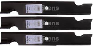 3 Pack Stens 340-220 Hi-Lift Blade Dixie Chopper 30227-50V