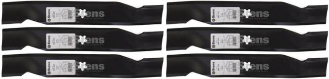 6 Pack Stens 340-222 Hi-Lift Blade Fits AYP 532180054