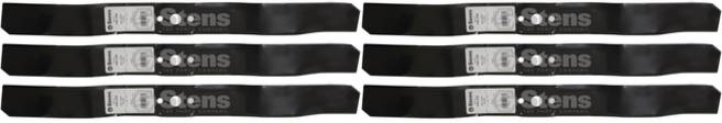 6 Pack Stens 340-256 Mulching Blade Husqvarna 204335256