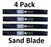 4 Pack Stens 340-440 Sand Blade Fits AYP 134149 Husqvarna 532134149 777134149