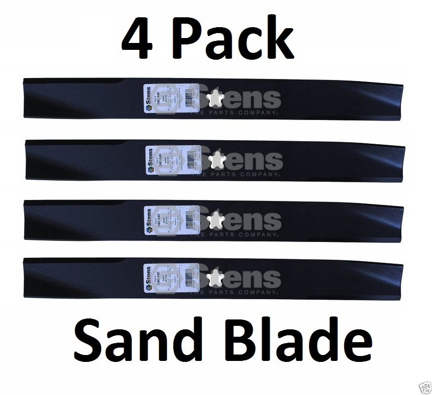 4 Pack Stens 340-440 Sand Blade Fits AYP 134149 Husqvarna 532134149 777134149