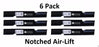 6 Pack Stens 340-874 Notched Air-Lift Blade Fits Scag 482877