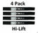 4 Pack Stens 345-108 Hi-Lift Blade for Troy Bilt 1747640 1772335
