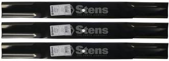 3 Pack Stens 345-223 Medium-Lift Blade Fits Toro 94-1861-03