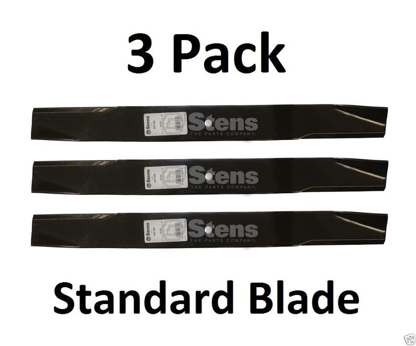 3 Pack Stens 345-300 Standard Blades For Toro 108-1958-03 Z597-D Z Master 72"