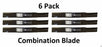 6 Pack Stens 345-400 Combination Mower Blade for Toro 108-7395-03 4300-D