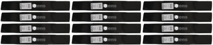 12 Pack Stens 345-409 Medium-Lift Blade Fits John Deere M136194