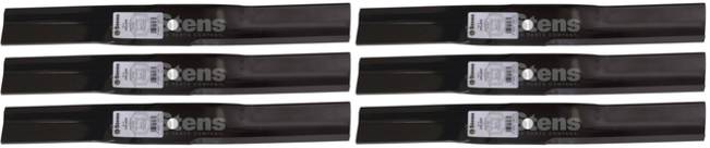 6 Pack Stens 345-668 Medium-Lift Blade Fits Woods 34615KT