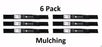 6 Pack Stens 345-777 LH Mulching Blade Fits Woods 23825KT 31359KT 23825 31359