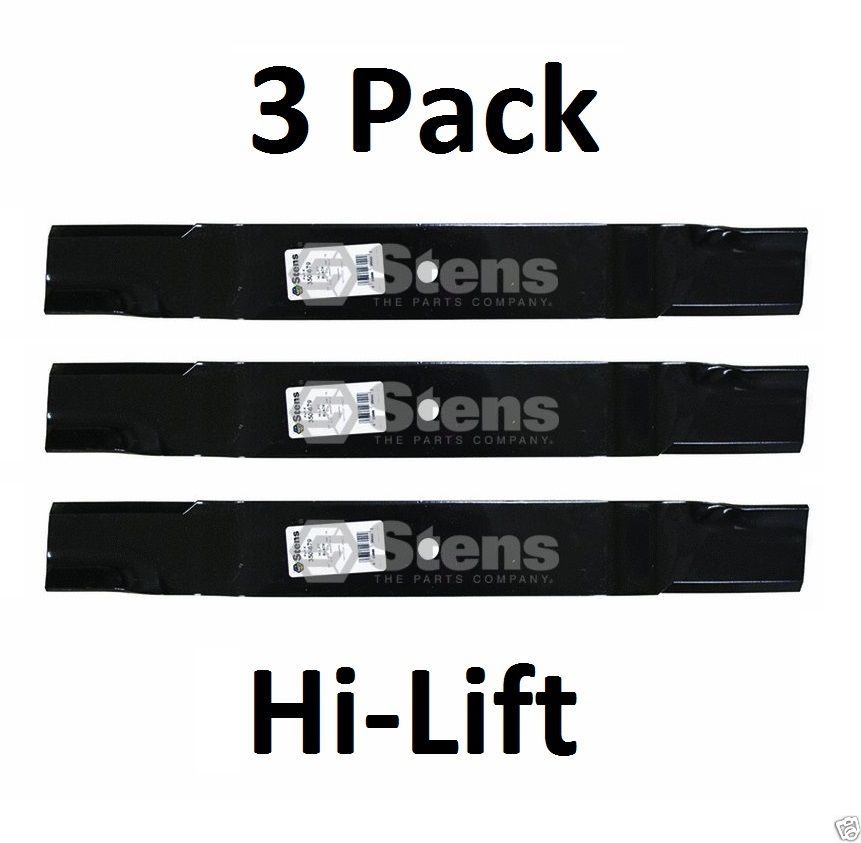 3 Pack Stens 350-679 Heavy Duty Hi-Lift Blade for Hustler 783977 72" Super Z