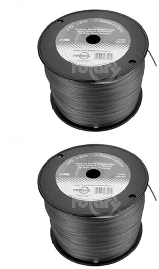 2 PK Rotary 3515 3 LB Spool 450' Red Commercial Round Trimmer Line .130"