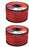 2 PK Rotary 3520 1 LB Spool 230' Red Commercial Round Trimmer Line .105"