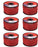 6 PK Rotary 3520 1 LB Spool 230' Red Commercial Round Trimmer Line .105"