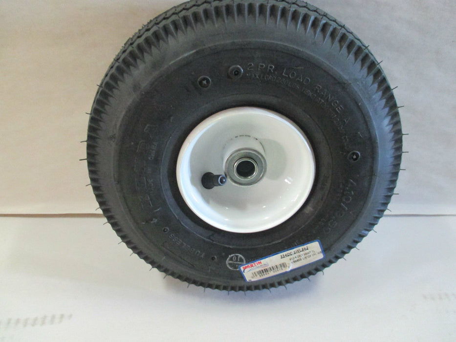 Martin 354DC-SWL342 410/350-4 2 Ply Sawtooth Tubeless Tire & Wheel Assy 5/8"