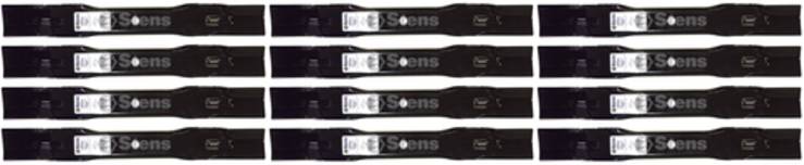 12 Pack Stens 355-024 Medium-Lift Blade Fits Walker 5705-3