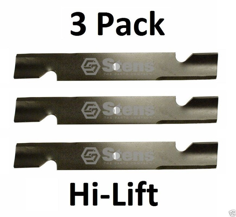 3 Pack Stens 355-044 Hi-Lift Blade for Toro 103-2528