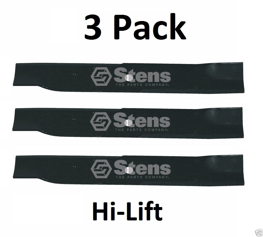 3 Pack Stens 355-061 Hi-Lift Blade for Gravely 00450300 03253800 04916400