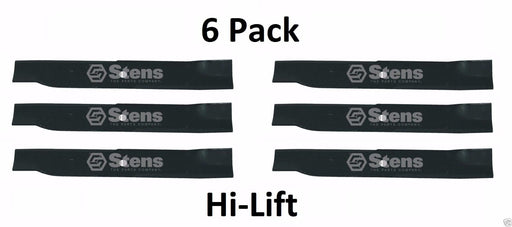 6 Pack Stens 355-061 Hi-Lift Blade for Exmark 103-1578-S 103-2518-S 103-6582-S