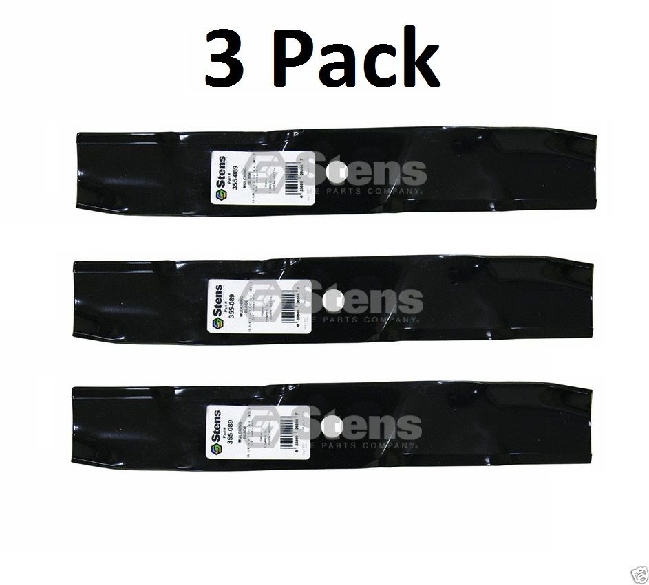 3 Pack Stens 355-089 Mower Blade for Exmark 1-653102 103-2519 103-2519-S 653102