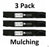 3 Pack Stens 355-121 Mulching Blade for Exmark 103-6581-S 103-6583-S 103-6581-S