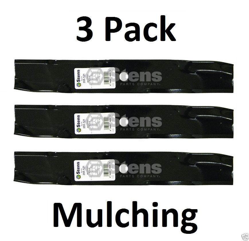 3 Pack Stens 355-121 Mulching Blade for Exmark 103-6581-S 103-6583-S 103-6581-S