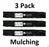 3 Pack Stens 355-121 Mulching Blade for Toro 103-2517 103-6581 403148