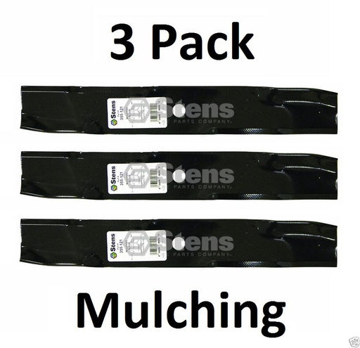 3 Pack Stens 355-121 Mulching Blade for Toro 103-2517 103-6581 403148