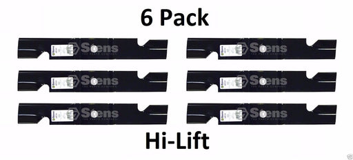 6 Pack Stens 355-177 Hi-Lift Blade for Exmark 116-5499-S 109-9393-S 109-6463-S