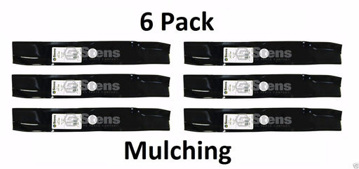 6 Pack Stens 355-184 Mulching Blade for Exmark 103-6391 103-6391-S 48"