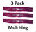 3 Pack Stens 355-185 Mulching Blade for Exmark 103-8107 103-8107-S 109-5396-S