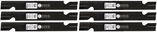 6 Pack Stens 355-287 Notched Hi-Lift Blade Fits Exmark 103-6403-S