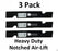 3 Pack Stens 355-335 Heavy Duty Air-Lift Blade for Exmark 103-6401-S 103-6401