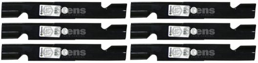 6 Pack Stens 355-339 Notched Air-Lift Blade Fits Exmark 103-6402-S 103-6397