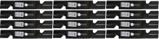 12 Pack Stens 355-411 Notched Hi-Lift Blade Exmark 109-6461-S