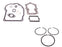 Genuine Tecumseh 37613A Gasket Set & 40006 STD Piston Ring Set Kit OEM