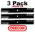 3 Pack Oregon 392-025 Mower Blade Gator G6 Fits Exmark  103-6398