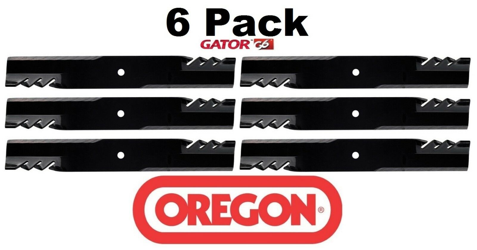 6 Pack Oregon 392-025 Mower Blade Gator G6 Fits Encore 543294