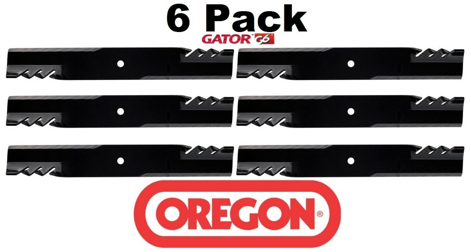 6 Pack Oregon 396-629 Mower Blade Gator G6 fits Bush Hog 50056493