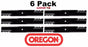 6 Pack Oregon 396-702 G6 Gator Mulcher Blade for Bobcat 112111-03 61" XM Series