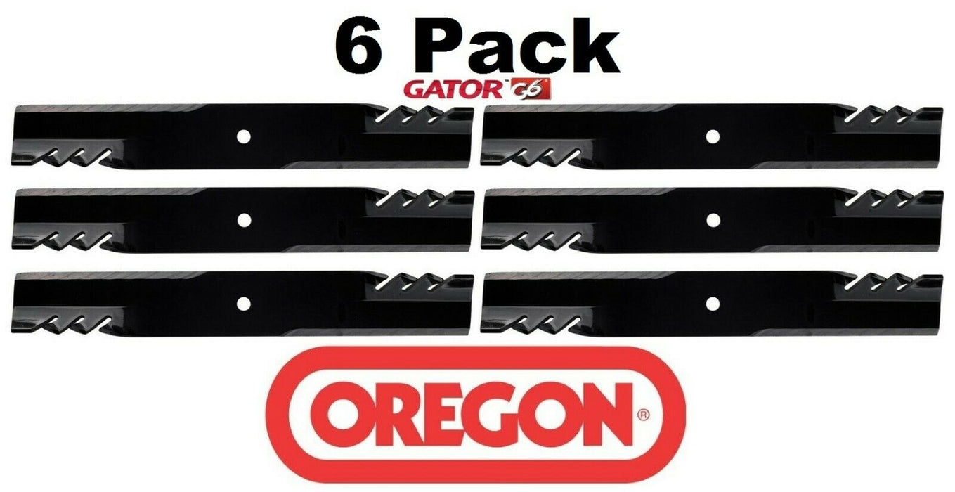 6 Pack Oregon 396-703 Mower Blade Gator G6 Fits Hustler 782516 782516X