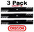 3 Pack Oregon 396-704 Mower Blade Gator G6 fits Dixie Chopper 30227-52T