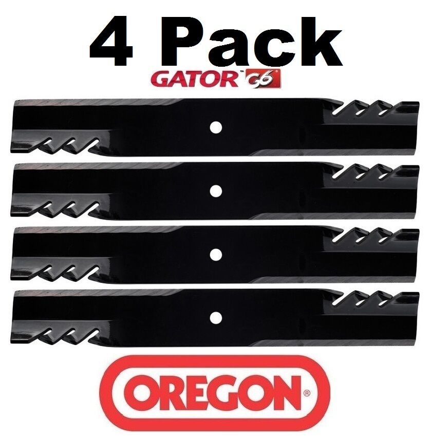 4 Pack Oregon 396-709 G6 Gator Blade Fits John Deere AM100946 AM100991 AM37979