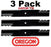 3 Pack Oregon 396-712 Mower Blade Gator G6 Grasshopper 320322