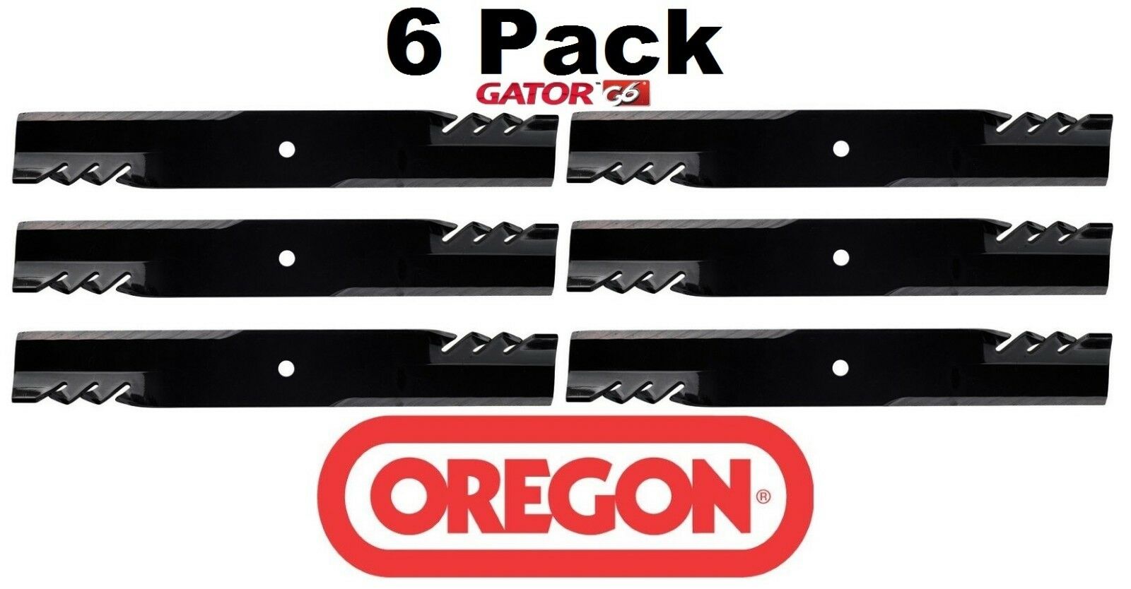 6 Pack Oregon 396-712 Mower Blade Gator G6 fits Bush Hog 88668