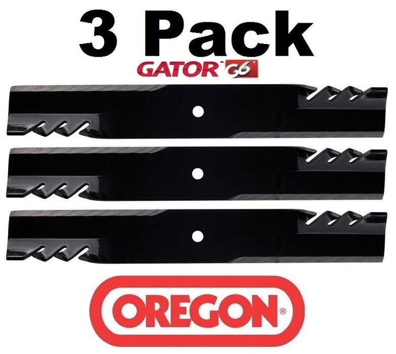 3 Pack Oregon 396-719 G6 Gator Blade Fits John Deere M143520 M145516 M152726