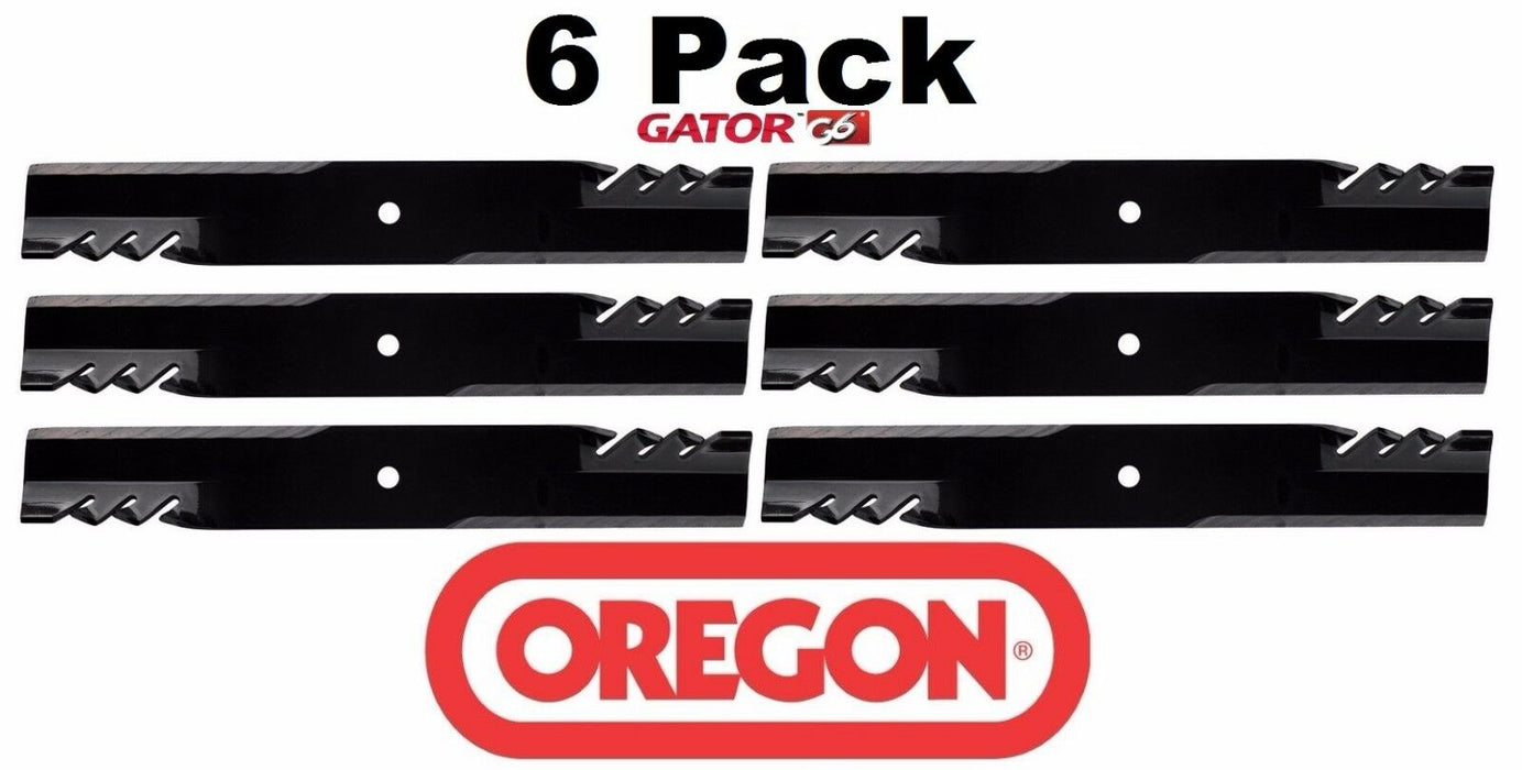 6 Pack Oregon 396-723 G6 Gator Blade Fits Dixie Chopper 30227-50H 30227-50X