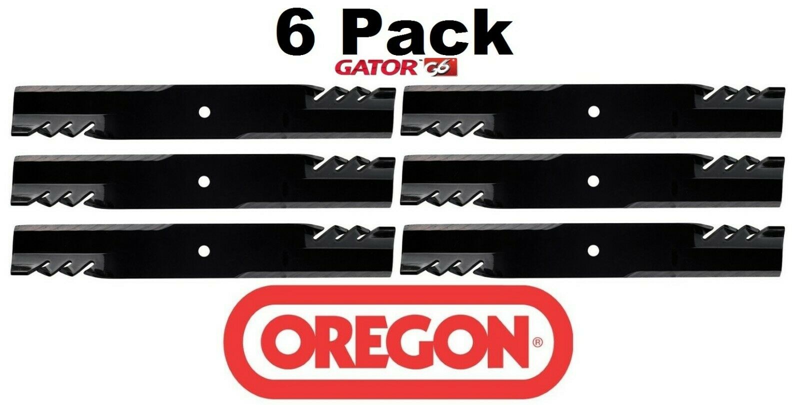 6 Pack Oregon 396-723 Mower Blade Gator G6 Gravely 046998 08779200