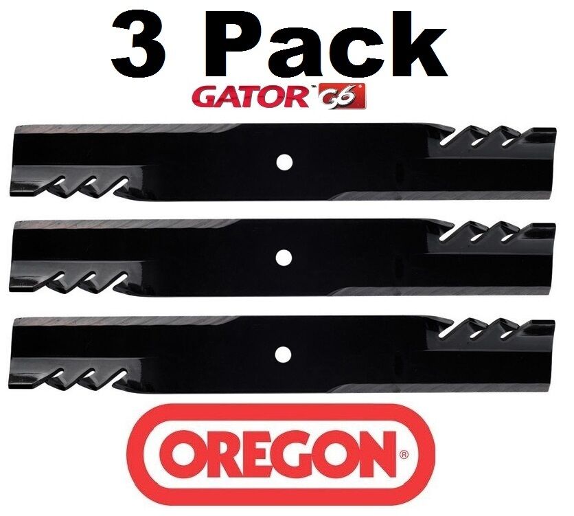 3 Pack Oregon 396-726 G6 Gator Mulcher Blade for John Deere AM104490