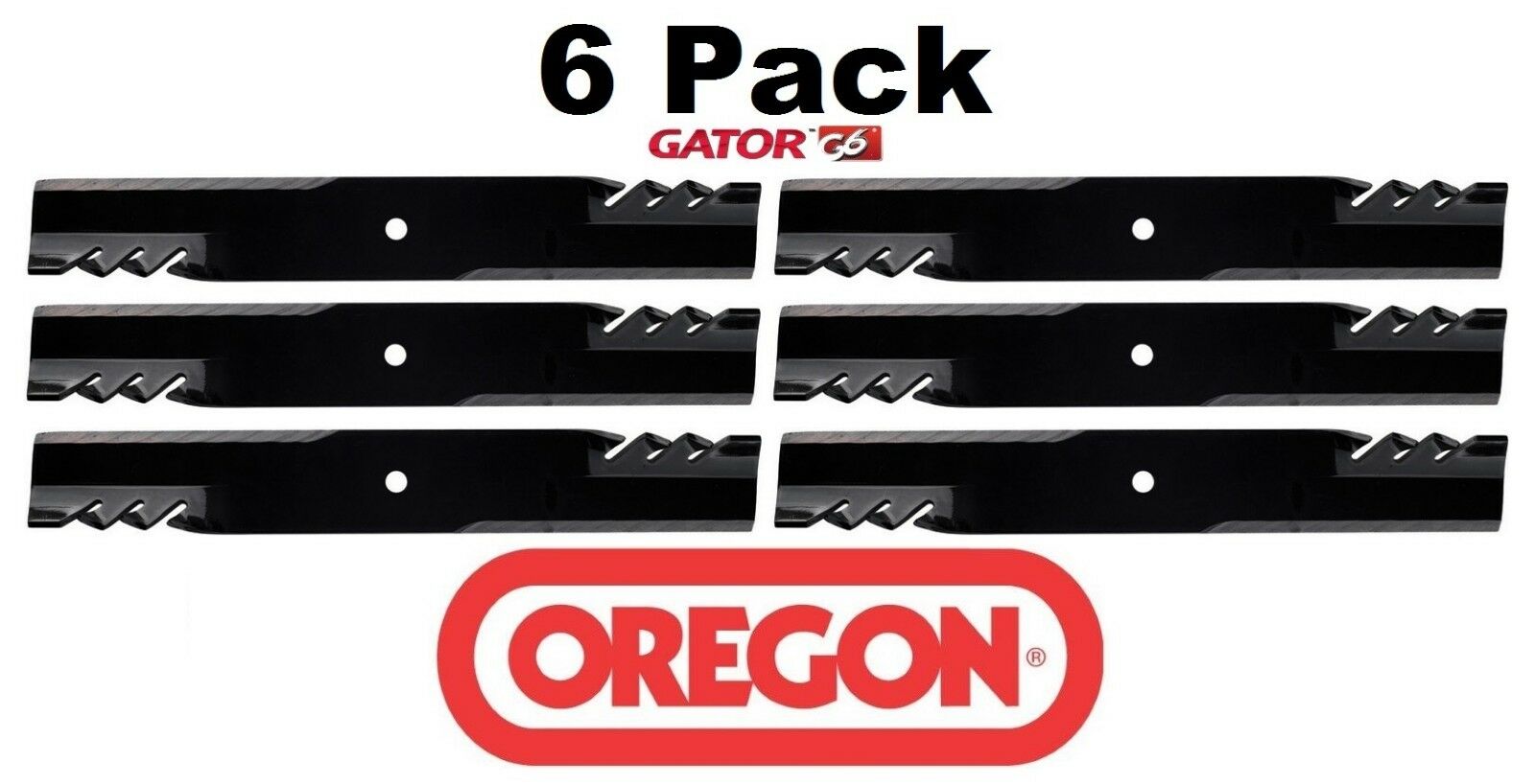 6 Pack Oregon 396-727 Mower Blade Gator G6 Fits Dixon 522829301 522936601