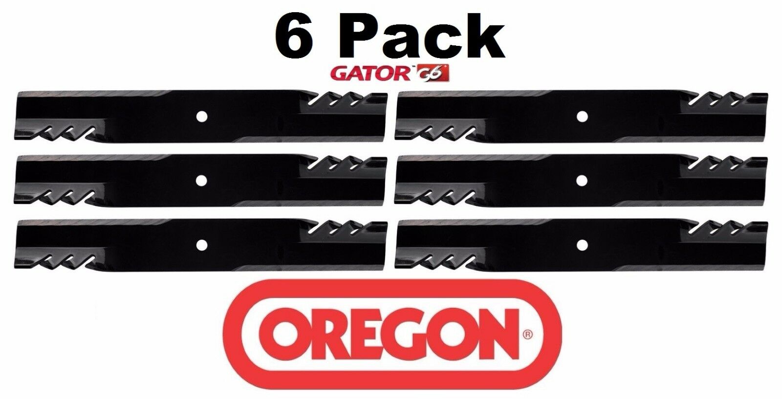 6 Pack Oregon 396-727 G6 Gator Mulcher Blade for Great Dane D18036 61"